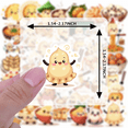 thumbnail image 3 of LUUFILx 50pcs Adorable Dumpling Character Kids Festival Cartoon Stationery Sticker Set with Animal Plant Designs Water Bottle Laptop Scrapbooking, 3 of 9