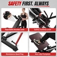 thumbnail image 6 of MITONOS Compact Leg Sled Machine, 30-Degree Adjustable Angles Leg Press Machine for Home Gym, Compact Hack Squat Machine with Removable Shoulder Pad, Lower Body Workout Equipment, 6 of 9