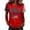v#37Red97, variant on Women Shirts Color Block Design Red White And Blue & 1776-2026 U.S.A.Letter Print Short Sleeve Crew Neck For 4Th Of July Fireworks Holiday Versatile Basic Tee,Blue,L