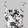 thumbnail image 6 of BLTIBY Teen Girls Dress Kids Cami Printed Flowy Swing Casual Dresses A Line Formal Party Gown Comfy Summer Dresses Black 8-9 Years, 6 of 8