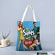 thumbnail image 2 of The Sims Bolso de tela con estampado de lienzo para mujer, bolsa de compras reutilizable y estética, con cremallera interior, regalo para mujer, 35 × 40 cm., 2 of 6