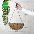 thumbnail image 2 of EIMELI Hanging Coconut Flower Pot Iron Craft Vegetable Planter Pot For Home Garden Decoration, 2 of 3