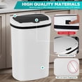 thumbnail image 4 of PayLessHere 13Gal Trash Can - Touchless Automatic Lid, Plastic Garbage Can for Kitchen  (2, White), 4 of 7