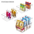 thumbnail image 4 of Cubos organizadores de almacenamiento de alimentos Vtopmart, paquete de 6, plástico transparente, 4 of 7