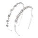 thumbnail image 1 of 2 piezas de diadema de diamantes de imitación de perlas de imitación para mujer para fiesta de boda, diadema con corona de flores y hojas para novia y damas de honor, 1 of 6