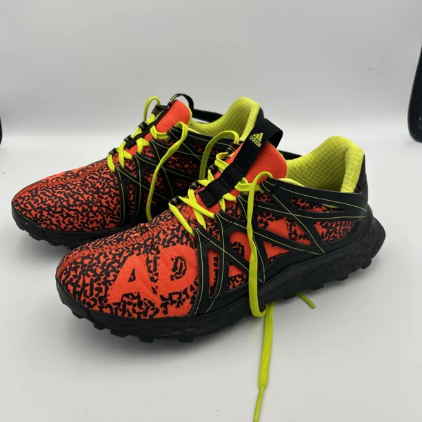 Adi-das Mens Vigor Bounce J Energy BY3448 Orange Black Running Shoes Sneakers Sz7