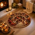 thumbnail image 4 of Fall Round Area Rug Autumn Decorative Floor Mat Seasonal Home Decor For Bedroom Living Room Entryway Kitchen Decoration, 4 of 6