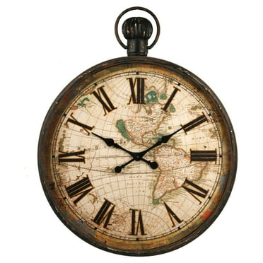 Zentique 37.5 in. Iron Wall Clock