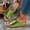 Green, variant on Womens Open Toe Wedge Mule Sandals Metallic Slip On Comfortable Summer Shoes Silver 39