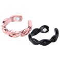 thumbnail image 1 of EeaseMX 2 anillos abiertos elegantes y útiles para terapia magnética que alivian el dolor de artritis., 1 of 8