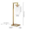 thumbnail image 5 of Evelyn&Zoe Modern Metal Table Lamp with Clear Glass Shade, 5 of 7