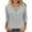 *Gray, variant on ClodeEU Womens T-shirt , Round Neck Blouse, Loose Seven Quarter Sleeve Top Army Green,Womens Plus S
