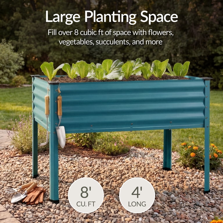Best Choice Products Elevated Garden Bed, 48"x24"x30" photo 4
