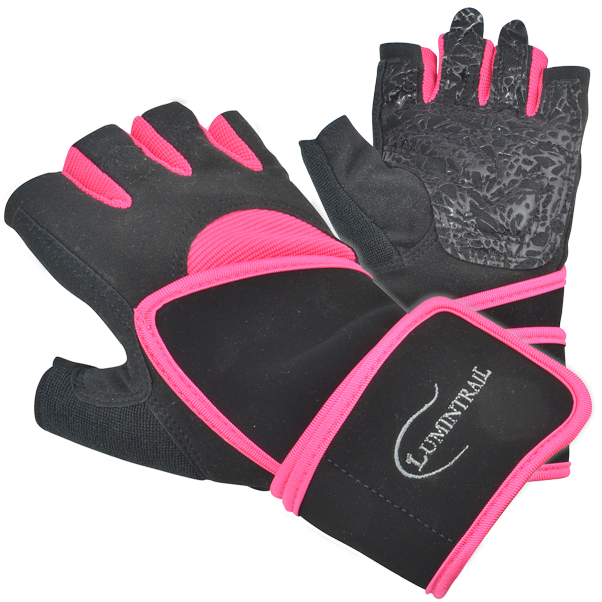 Details about &nbsp;Fitness gloves sports men's gym fingerless with wrist support tight fit gloves