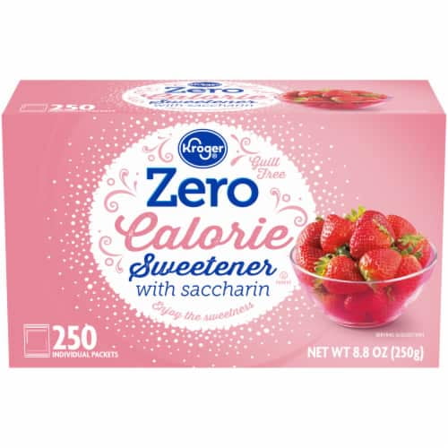 KR Zero Calorie Sweetener with Saccharin Packets 250 ct - Pack of 2