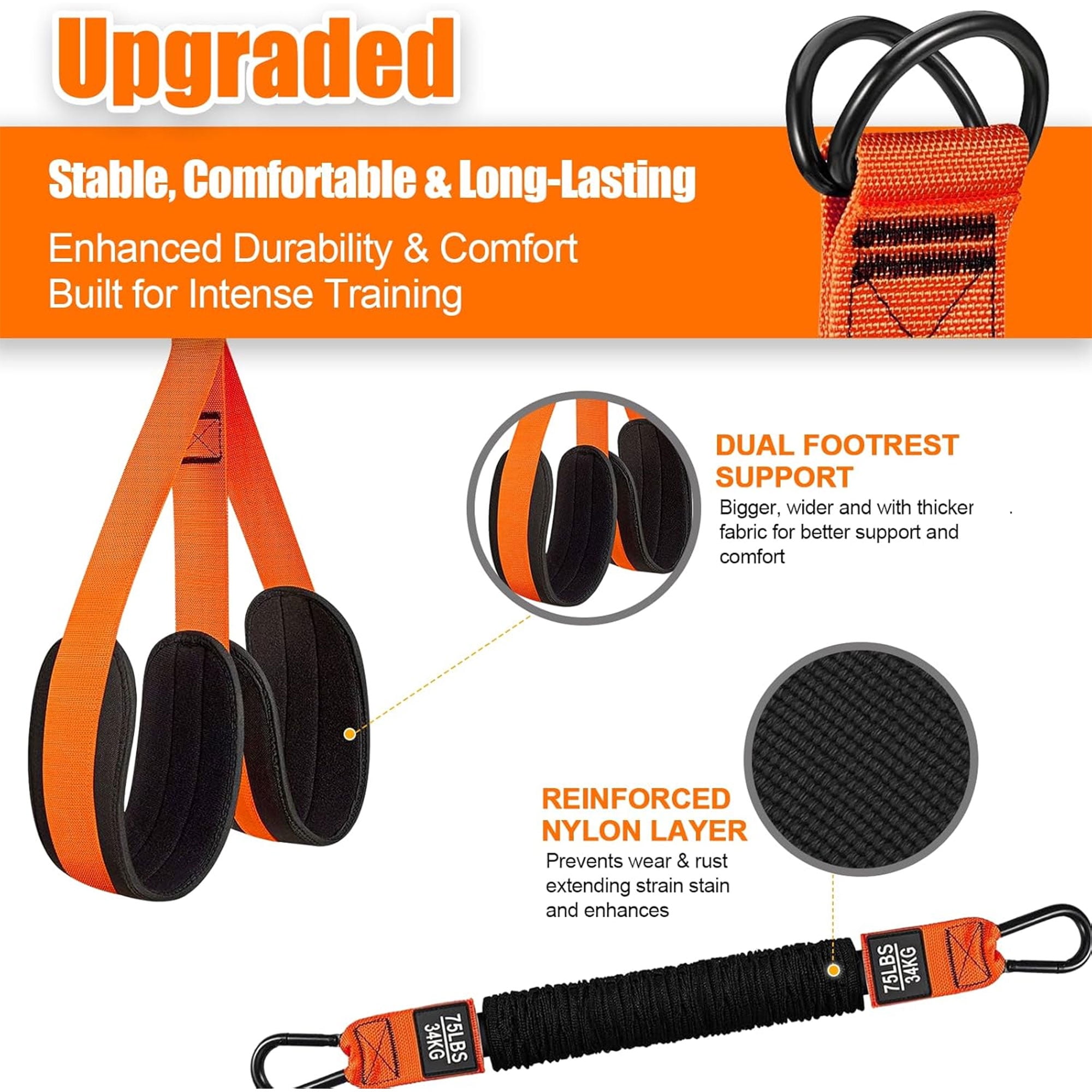 WQQQW Pull Up Assistance Bands 75-300lbs, Resistance Band for Pull Up Bar Bands