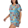 thumbnail image 2 of Xecao Cute Donut print Swimsuit for women, Summer-ready, sporty style.Quick-dry fabric. Many sizes & colors., 2 of 9
