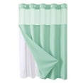 thumbnail image 2 of YangJinLian No Hooks Needed Textured Shower Curtain with Snap-in Fabric Liner Set,Hotel Luxury Decor Shower Curtains for Bathroom,Waterproof & Washable, 2 of 5