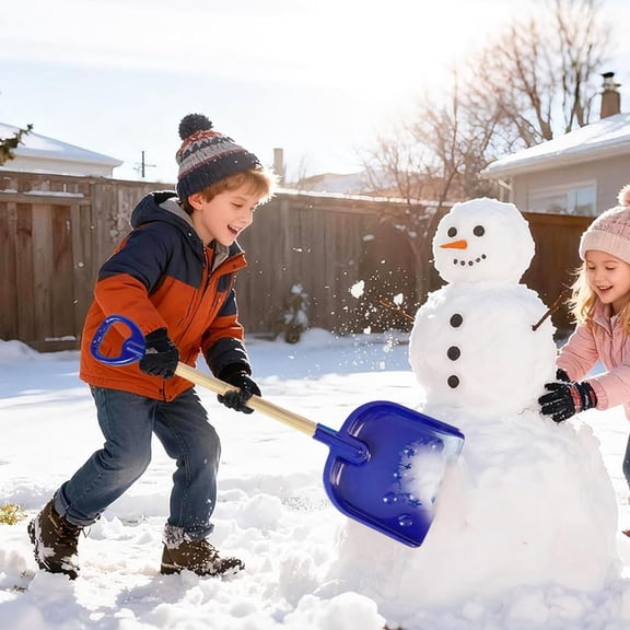 Homesteed Beach Shovel Kids Snow Shovel Multi Purpose Shovel Plastic Snow Shovel Durable D-Shaped Ergonomic Handle