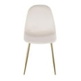 thumbnail image 6 of Silver Orchid  Stone Gold Dining Chair - Set of 2 Cream Velvet Velvet, 6 of 7