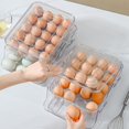 thumbnail image 3 of Bearachild Egg Fresh Storage Box Transparent with Lid for Kitchen Egg Storage Rack  Almacenamiento y organización del hogar Blanco 2 capas, 3 of 6