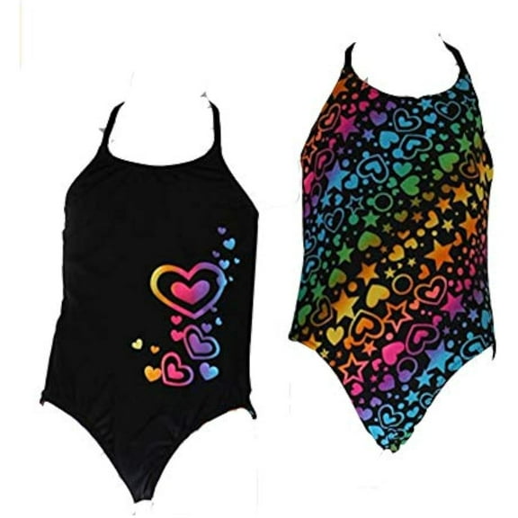 Jantzen Girls Reversible One Piece Swimsuit Size 5