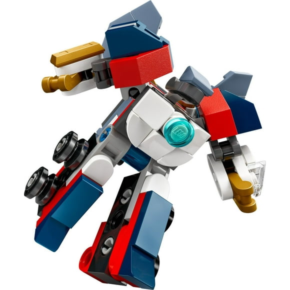 LEGO Ninjago Mini Ninja Combo Mech Building Toy - Includes Micro Versions of Zane, Riyu, a Jet and Car - 30699