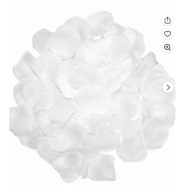 Tyeign Artificial Rose Petals Bulk, Romantic Polyester Rose Confetti for Wedding Aisle Scatter, Valentine Table Decor, Engagement Photo Prop, Reusable Event Accent, 100Pc Artificial Flowers*1 Pack