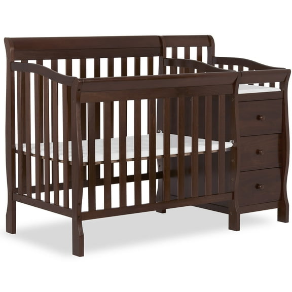 Dream On Me Jayden 4-in-1 Convertible Mini Crib and Changer