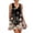 Black, variant on WTOBBY Women's Floral Print Sleeveless Dress V-Neck Casual Spring Summer Dress with Elastic Waist for Comfort and Flattering Fit,BlackL