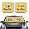 thumbnail image 2 of Disketp 2 Piece Enjoy Sunshine Pattern Windshield Sunshades,Folding Windshield Sun Shade For Car Suv Trucks Sedan,Blocks Uv Rays Sun Visor Protector-Large, 2 of 7