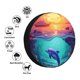 thumbnail image 4 of Balery Hawaiian Island Dolphin Cubiertas para Neumáticos - Protector Resistente para Neumáticos de Camioneta, SUV, Remolque, Camper y RV-15 inch, 4 of 6