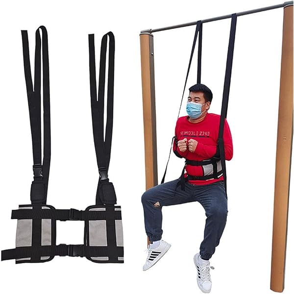 wonima11 Spine Traction Stretch Belt, Care Waist Belt Waist, Sling Hanging Horizontal Bar Waist Tensioner, Promote Blood Circulation, Relieve Lumbar Spine Pain