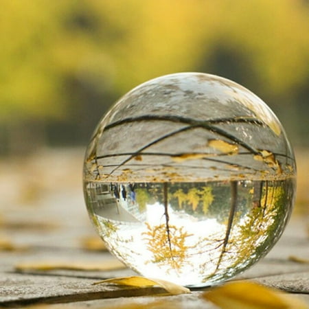 Natural Amethyst Quartz Sphere - Clear Natural Round Quartz Magic Healing Sphere 100mm Clear Glass Crystal Ball