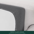 thumbnail image 4 of CHUN YI 1 Piece Cushion Cover Spandex Stretch Textured Grid Box Cushion Seat Slipcover, 4 of 6