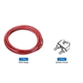 thumbnail image 3 of 16Ft(5M) Wire Rope 304 Stainless Steel Cable 1/4" (6.0 mm) Vinyl Coated with 2pcs Screw Chuck Red, 3 of 7