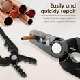 thumbnail image 5 of Copper Pipe Rounder, 6 - Hole Flat Copper Tube Repair Plier, Fits 1/4" 3/8" 1/2" 5/8" 3/4" 7/8" Pipes, Manual Operation Pipe Rounding Tool, 5 of 7
