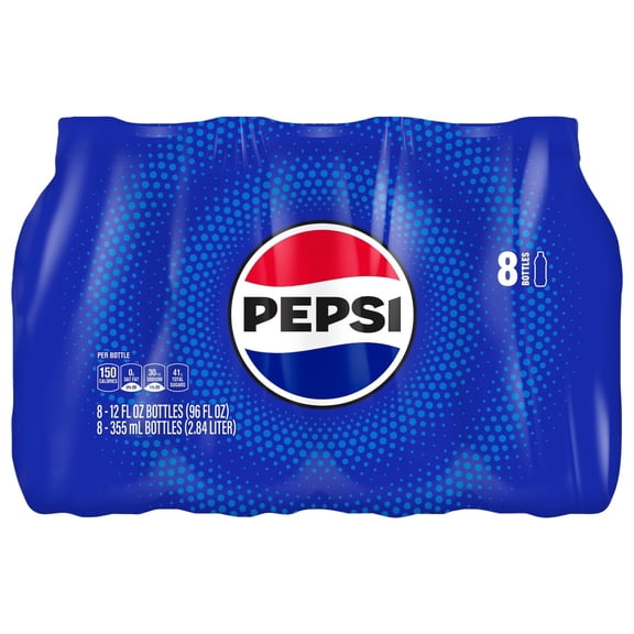 Pepsi Cola Soda Bottles 8 CT / 12 fl oz - Pack of 1