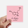 thumbnail image 1 of Happy Happiness Structural Chestry Sticker Square Waterproof Stickers Wallpaper Car Decal, 1 of 1