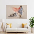 thumbnail image 4 of Jesus And Woman Wall Art Woman Touching The Hem of Jesus' Garment Poster Bible Canvas Print Posters Wall Art Painting Canvas Gift Living Room Prints Bedroom Decor Poster Artworks 08x12inch(20x30cm), 4 of 6