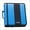 Denim Blue, variant on Case-It The Classic Zipper Binder - 2 Inch O-Rings - Multiple Pockets - 350 Sheet Capacity - Comes with Shoulder Strap - Magenta D-251