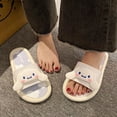 thumbnail image 3 of Sanrio-Zapatillas de dibujos animados para mujer, zapatos planos antideslizantes con suela suave, estilo Y2k, con melodía Kuromi Cinnamoroll, 3 of 7