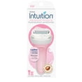thumbnail image 3 of Schick Intuition Advanced Moisture Women's Razor Handle Plus 2 4-Blade Razor Refills, Lather & Shave In One Step, 3 of 9