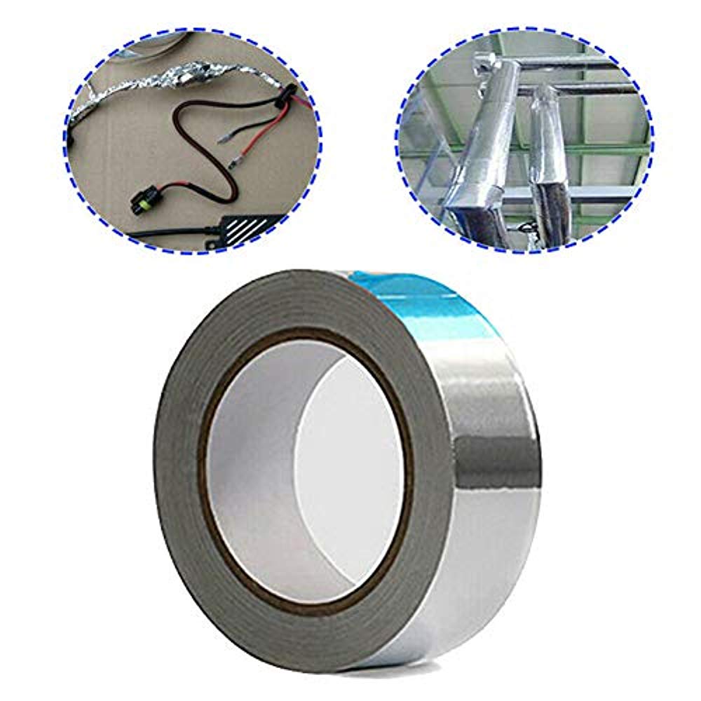 1 pcs Aluminium Foil Tape, 20mm80mm x 20m Aluminium Foil Adhesive Tape Rolls for HVAC Repair