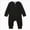 Black, variant on 12-18 Months Newborn Unisex Infant Long Sleeve Romper Solid Bodysuit Jumpsuit Baby Outfits Footed Bodysuit Newborns Everyday Wear