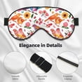 thumbnail image 5 of Disketp Flowers Birds And Butterflies Print Sleep Mask-Eye Mask for Sleeping,Comfortable & Super Soft Eye Mask with Adjustable Strap,Travel Eye Mask, 5 of 7