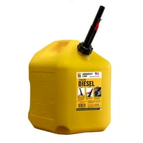 Midwest Can Company, 8610, 5 Gallon Capacity Diesel Can with Flame Mitigation Device, Yellow