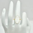 thumbnail image 6 of 18K Gold Over Brass Natural Selenite - Brazil Ring s.9 Jewelry RM-1747 TGR1014_A_9, 6 of 6