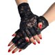 thumbnail image 5 of Jumpingount Nuevos guantes de encaje para mujer, guantes cortos sin dedos, boda gótica Vintage guantes y mitones, 5 of 6