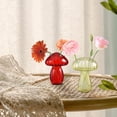 thumbnail image 3 of BFYDOAA Colored Glass Bud Vases Set of 6 Mini Mushroom Terrarium Hydroponics Plants Propagation Station for Flower,Reed Diffuser,Table Centerpiece, 3 of 8